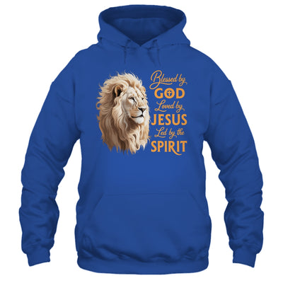 Blessed By God Loved By Jesus Christian Lion For Men Women Shirt & Hoodie | teecentury