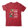 Blessed By God Loved By Jesus Christmas Poinsettia Flower Shirt & Sweatshirt | teecentury