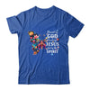 Blessed By God Loved By Jesus Floral Butterfly Christian Shirt & Tank Top | teecentury