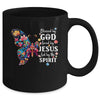Blessed By God Loved By Jesus Floral Butterfly Christian Mug | teecentury