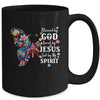Blessed By God Loved By Jesus Floral Butterfly Christian Mug | teecentury
