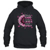 Blessed By God Loved By Jesus Pink Sunflower Christian Shirt & Tank Top | teecentury