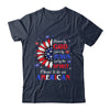 Blessed By God Loved By Jesus Proud American Sunflower Shirt & Tank Top | teecentury
