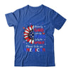 Blessed By God Loved By Jesus Proud American Sunflower Shirt & Tank Top | teecentury