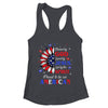 Blessed By God Loved By Jesus Proud American Sunflower Shirt & Tank Top | teecentury