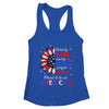 Blessed By God Loved By Jesus Proud American Sunflower Shirt & Tank Top | teecentury