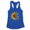 Blessed By God Loved By Jesus Sunflower Christian Shirt & Tank Top | teecentury