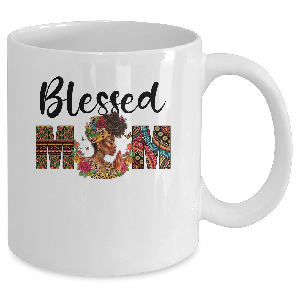 Blessed Mom Africa Black Woman Juneteenth Mother's Day Mug | teecentury
