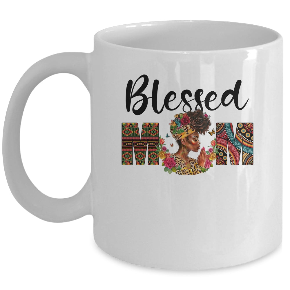 Blessed Mom Africa Black Woman Juneteenth Mother's Day Mug | teecentury