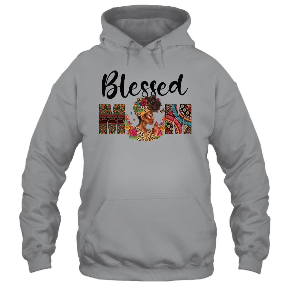 Blessed Mom Africa Black Woman Juneteenth Mother's Day Shirt & Tank Top | teecentury