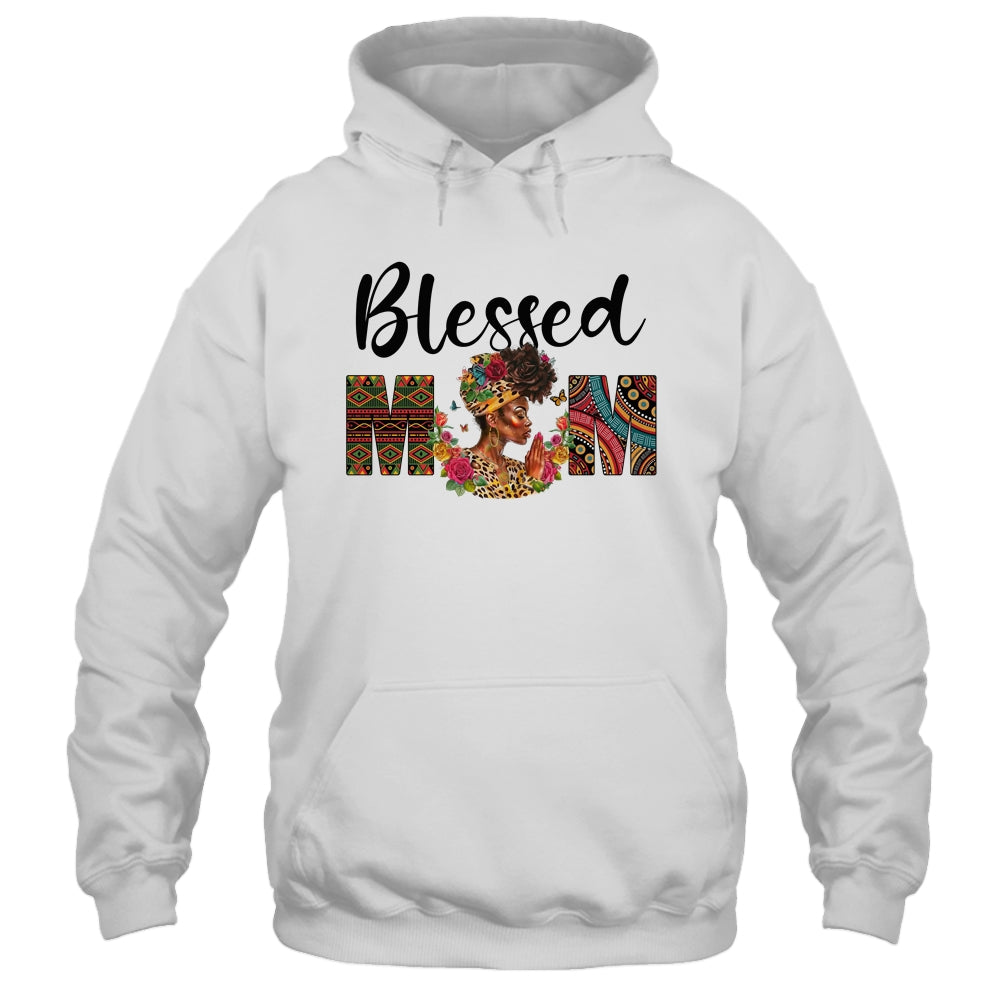 Blessed Mom Africa Black Woman Juneteenth Mother's Day Shirt & Tank Top | teecentury