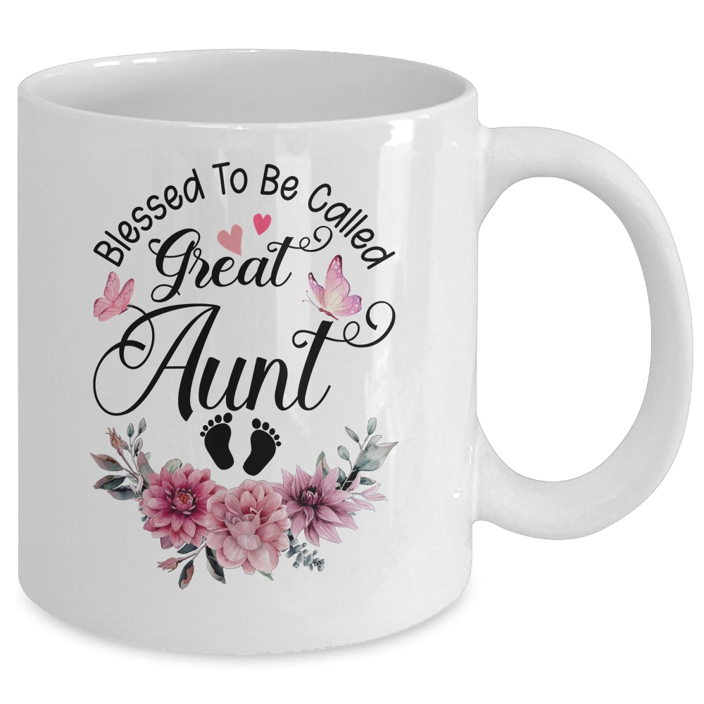 Blessed To Be Called Aunt Floral Aunt Mothers Day Mug | teecentury