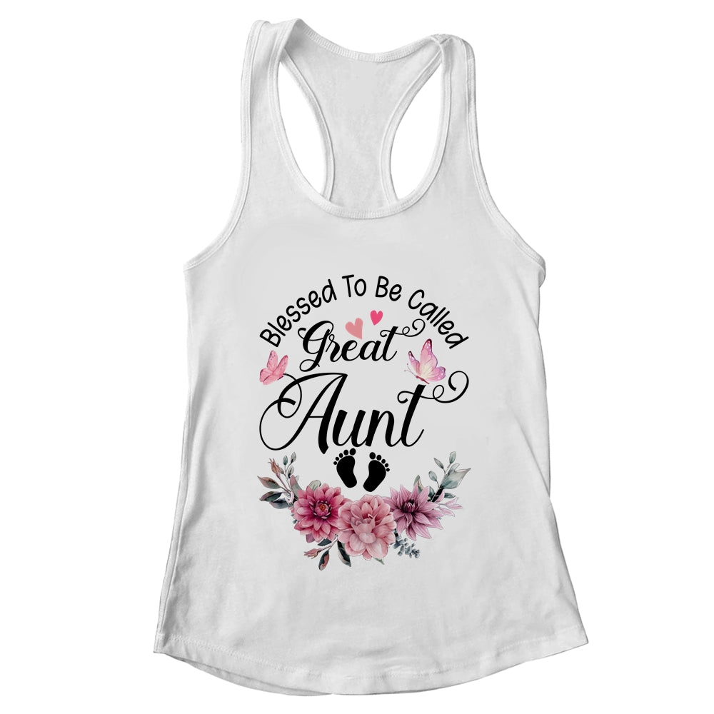 Blessed To Be Called Aunt Floral Aunt Mothers Day Shirt & Tank Top | teecentury