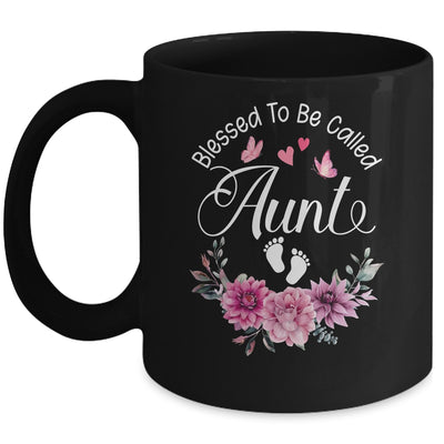 Blessed To Be Called Aunt Women Floral Decor Aunt Mug | teecentury