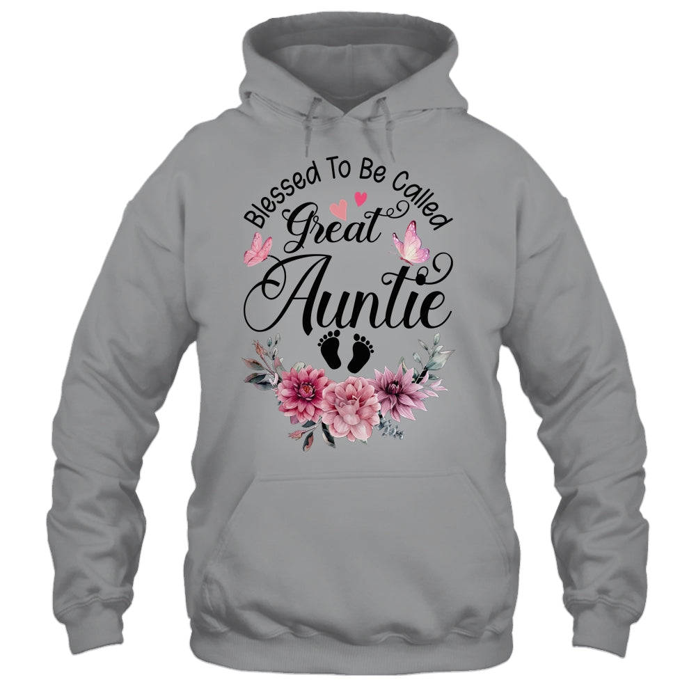 Blessed To Be Called Auntie Floral Auntie Mothers Day Shirt & Tank Top | teecentury