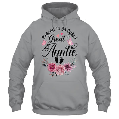 Blessed To Be Called Auntie Floral Auntie Mothers Day Shirt & Tank Top | teecentury