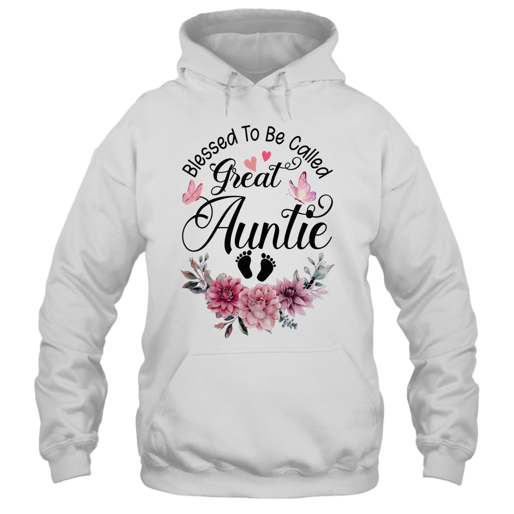 Blessed To Be Called Auntie Floral Auntie Mothers Day Shirt & Tank Top | teecentury