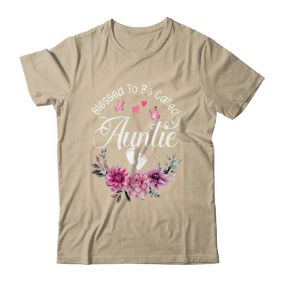 Blessed To Be Called Auntie Women Floral Decor Auntie Shirt & Tank Top | teecentury