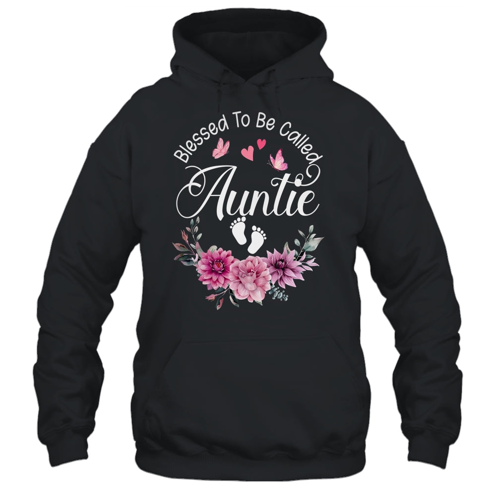 Blessed To Be Called Auntie Women Floral Decor Auntie Shirt & Tank Top | teecentury