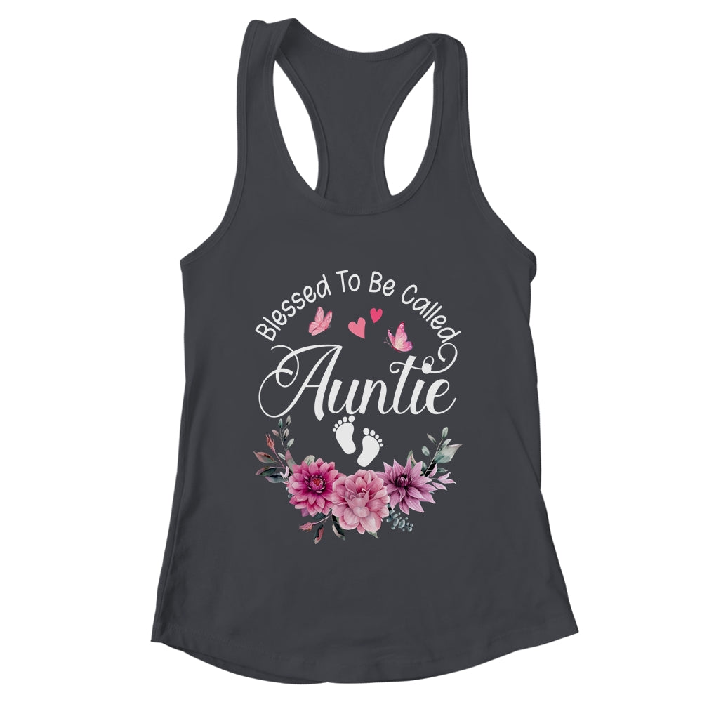 Blessed To Be Called Auntie Women Floral Decor Auntie Shirt & Tank Top | teecentury
