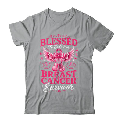 Blessed To Be Called Breast Cancer Survivor Pink Ribbon Shirt & Hoodie | teecentury