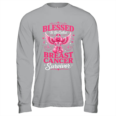 Blessed To Be Called Breast Cancer Survivor Pink Ribbon Shirt & Hoodie | teecentury