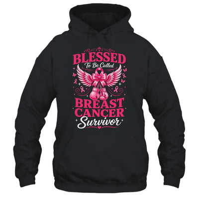 Blessed To Be Called Breast Cancer Survivor Pink Ribbon Shirt & Hoodie | teecentury