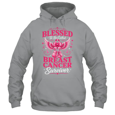 Blessed To Be Called Breast Cancer Survivor Pink Ribbon Shirt & Hoodie | teecentury