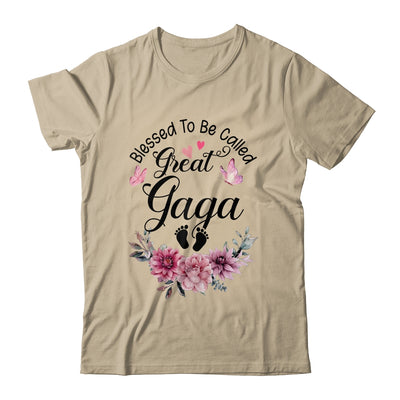 Blessed To Be Called Gaga Floral Gaga Mothers Day Shirt & Tank Top | teecentury