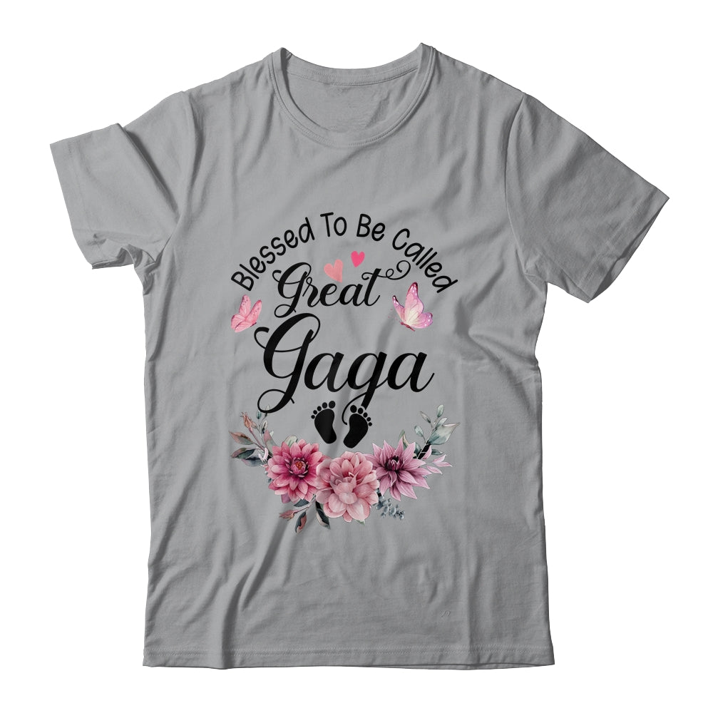 Blessed To Be Called Gaga Floral Gaga Mothers Day Shirt & Tank Top | teecentury