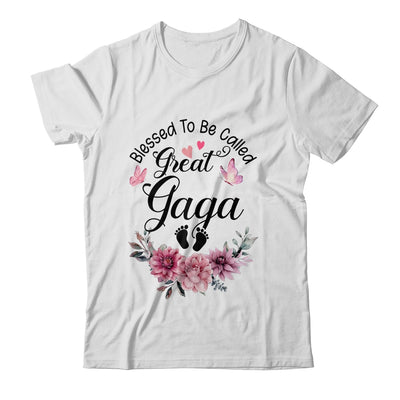 Blessed To Be Called Gaga Floral Gaga Mothers Day Shirt & Tank Top | teecentury
