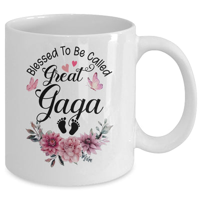 Blessed To Be Called Gaga Floral Gaga Mothers Day Mug | teecentury