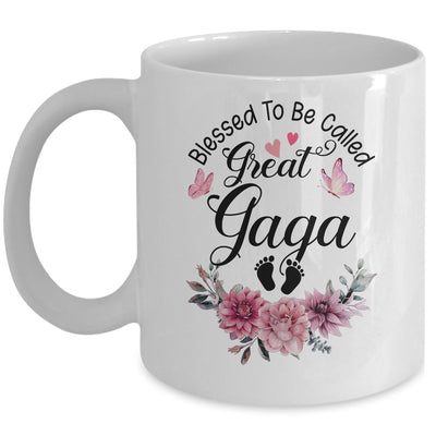 Blessed To Be Called Gaga Floral Gaga Mothers Day Mug | teecentury