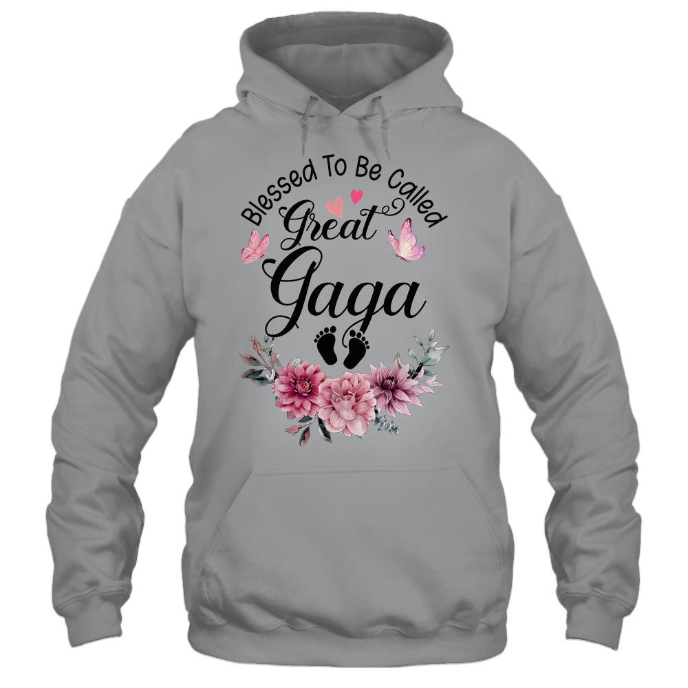 Blessed To Be Called Gaga Floral Gaga Mothers Day Shirt & Tank Top | teecentury