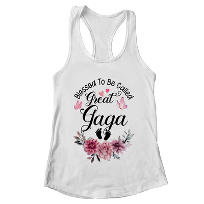 Blessed To Be Called Gaga Floral Gaga Mothers Day Shirt & Tank Top | teecentury
