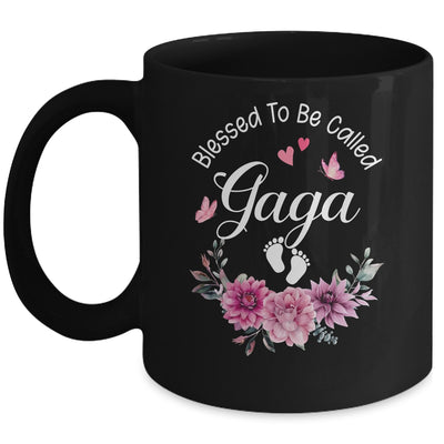 Blessed To Be Called Gaga Women Floral Decor Gaga Mug | teecentury