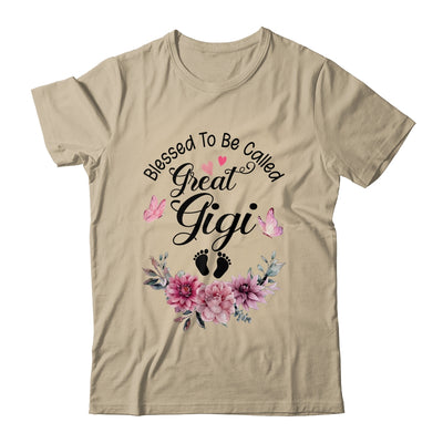 Blessed To Be Called Gigi Floral Gigi Mothers Day Shirt & Tank Top | teecentury
