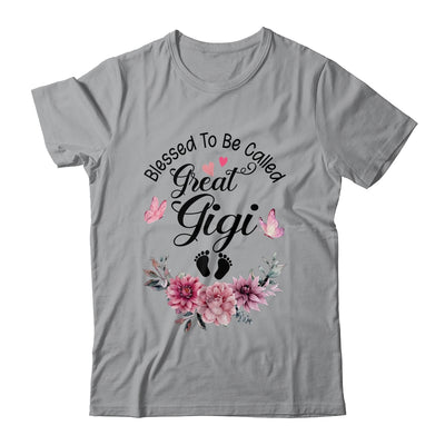 Blessed To Be Called Gigi Floral Gigi Mothers Day Shirt & Tank Top | teecentury