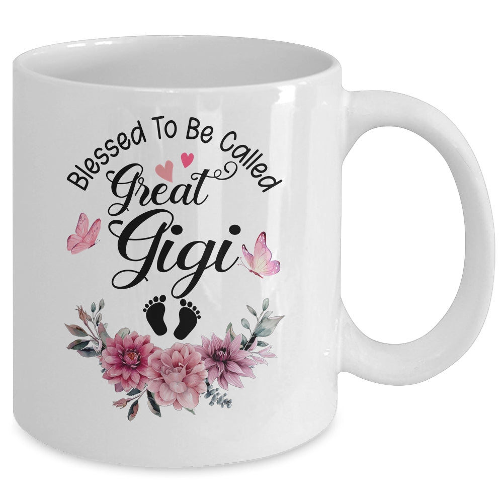 Blessed To Be Called Gigi Floral Gigi Mothers Day Mug | teecentury