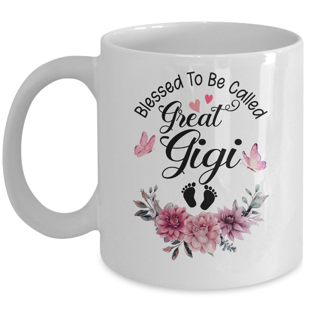 Blessed To Be Called Gigi Floral Gigi Mothers Day Mug | teecentury
