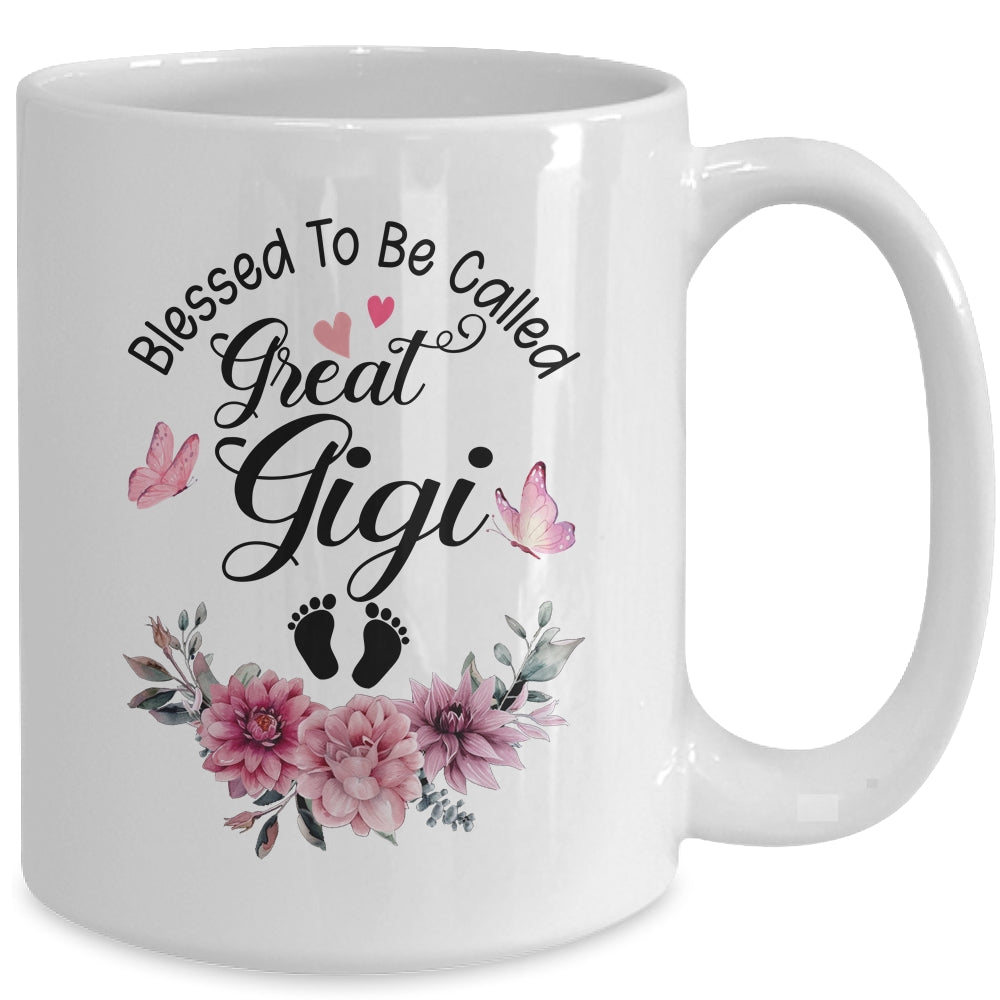 Blessed To Be Called Gigi Floral Gigi Mothers Day Mug | teecentury