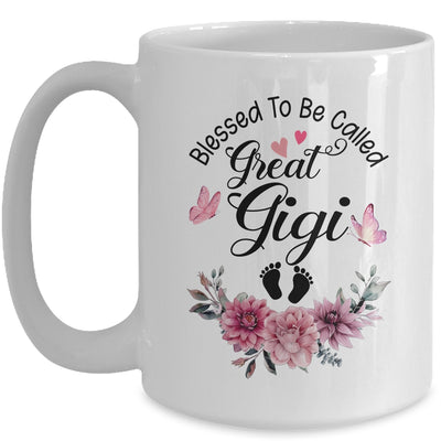 Blessed To Be Called Gigi Floral Gigi Mothers Day Mug | teecentury