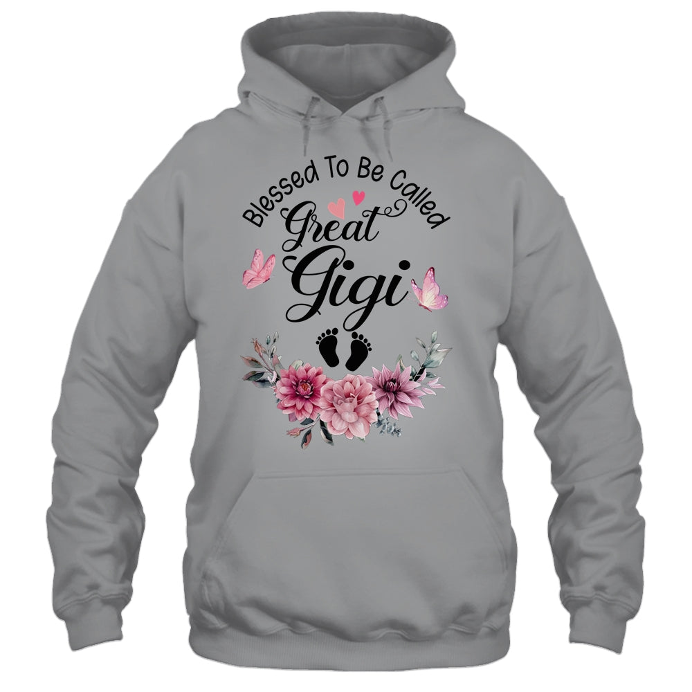 Blessed To Be Called Gigi Floral Gigi Mothers Day Shirt & Tank Top | teecentury