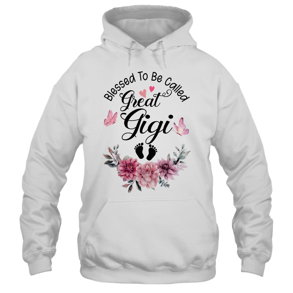 Blessed To Be Called Gigi Floral Gigi Mothers Day Shirt & Tank Top | teecentury