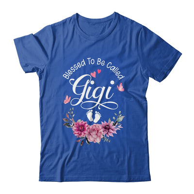 Blessed To Be Called Gigi Women Floral Decor Gigi Shirt & Tank Top | teecentury