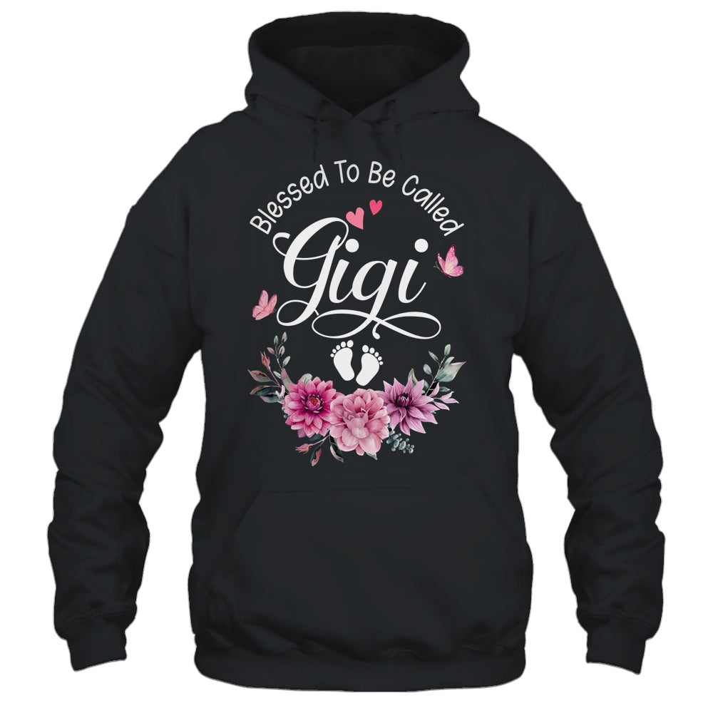 Blessed To Be Called Gigi Women Floral Decor Gigi Shirt & Tank Top | teecentury