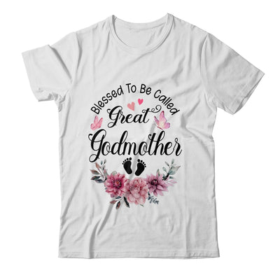 Blessed To Be Called Godmother Floral Godmother Mothers Day Shirt & Tank Top | teecentury