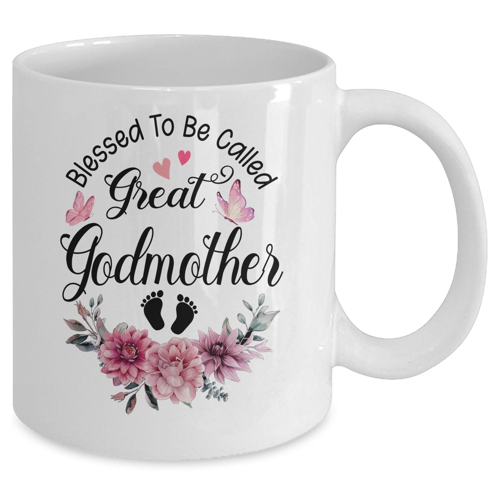 Blessed To Be Called Godmother Floral Godmother Mothers Day Mug | teecentury
