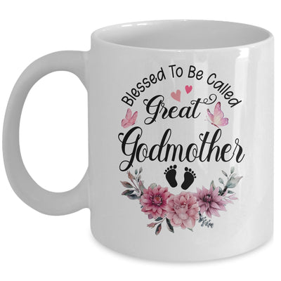 Blessed To Be Called Godmother Floral Godmother Mothers Day Mug | teecentury