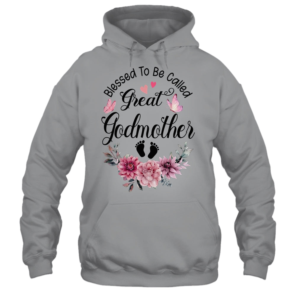 Blessed To Be Called Godmother Floral Godmother Mothers Day Shirt & Tank Top | teecentury